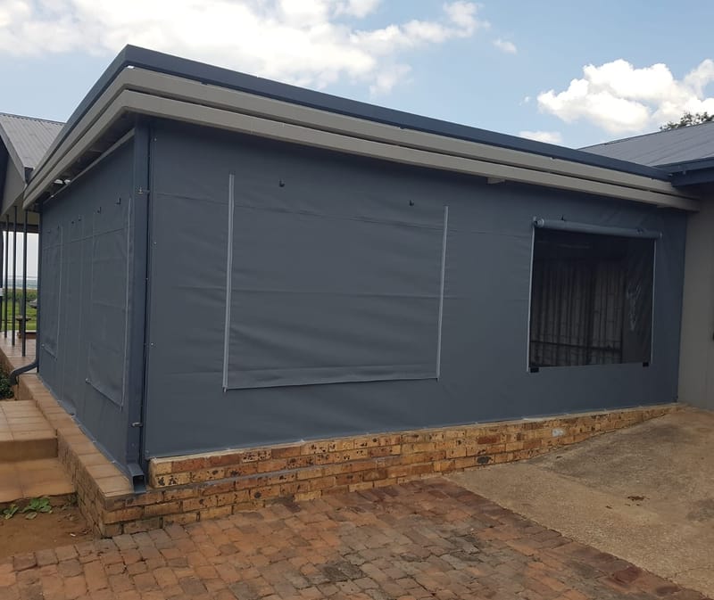 PVC and Ripstop Canvas Outdoor blinds