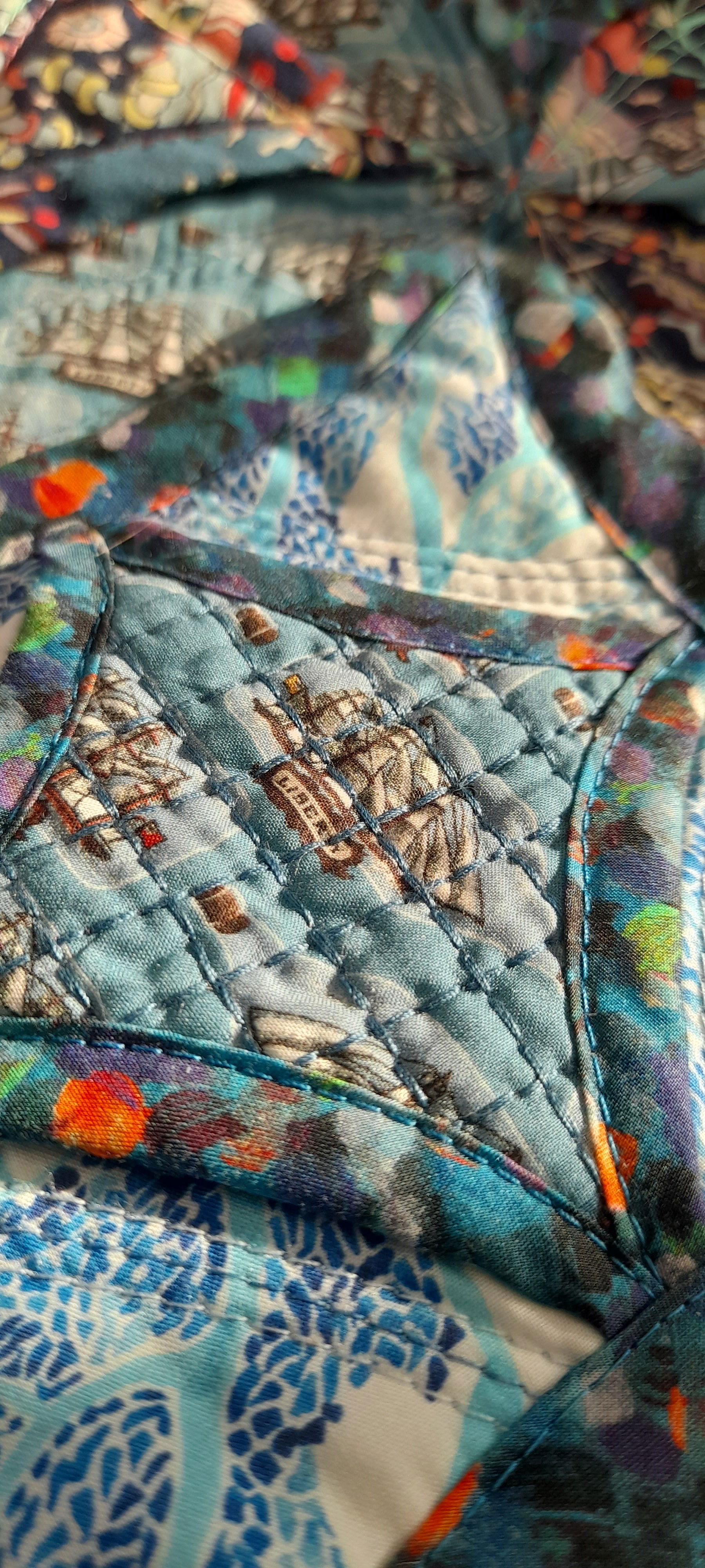 Detail of Breaking through the Storm Quilt