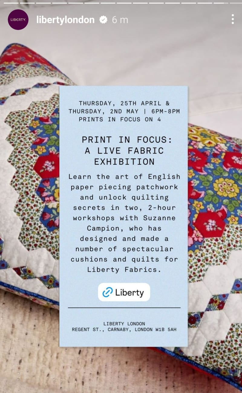 Suzanne Campion Quilting Workshop Series
