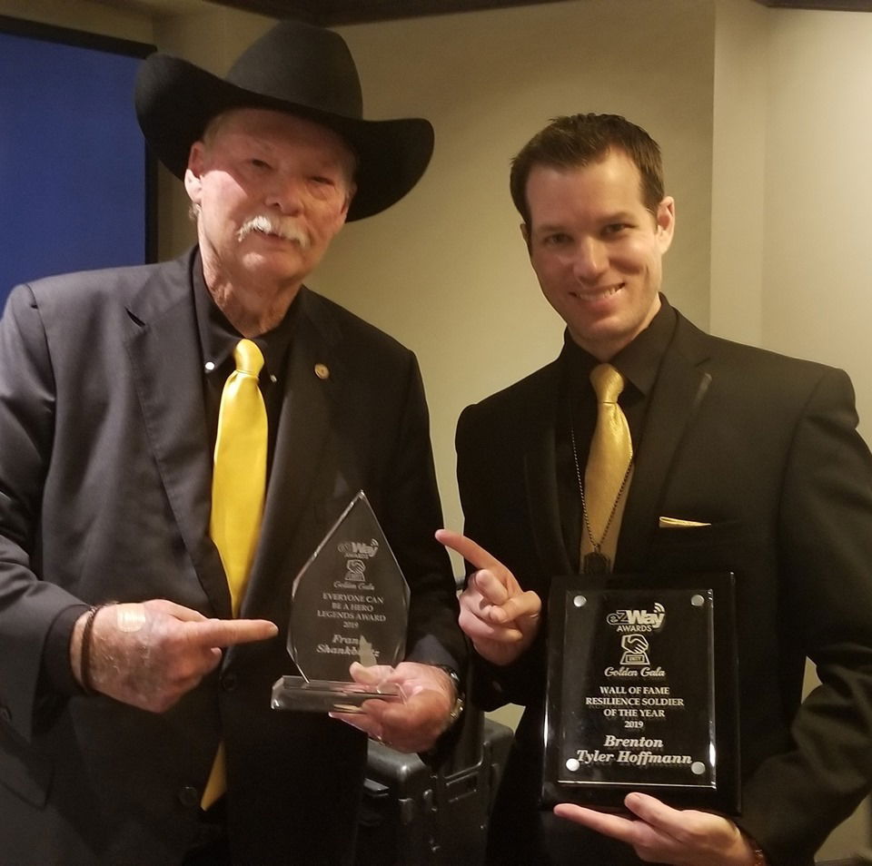 Brenton Tyler Hoffmann with Frank Shankwitz Founder of Make a Wish Foundation.