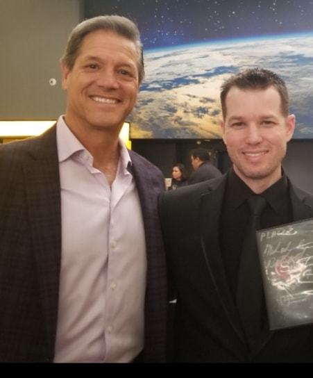 Brenton Tyler Hoffmann with John Assaraf from the Movie the Secret