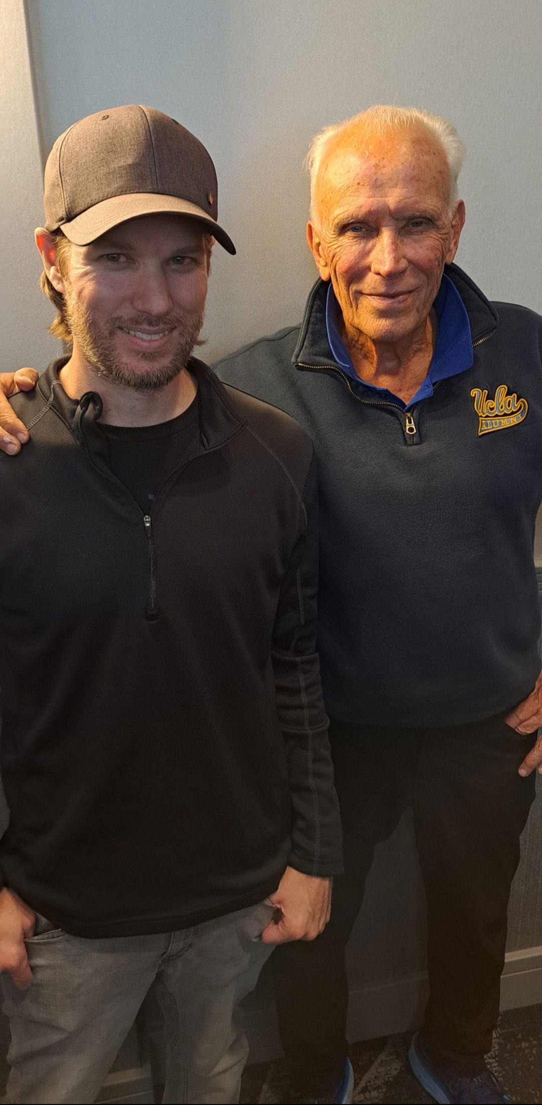 Brenton Tyler Hoffmann with Peter Weller.