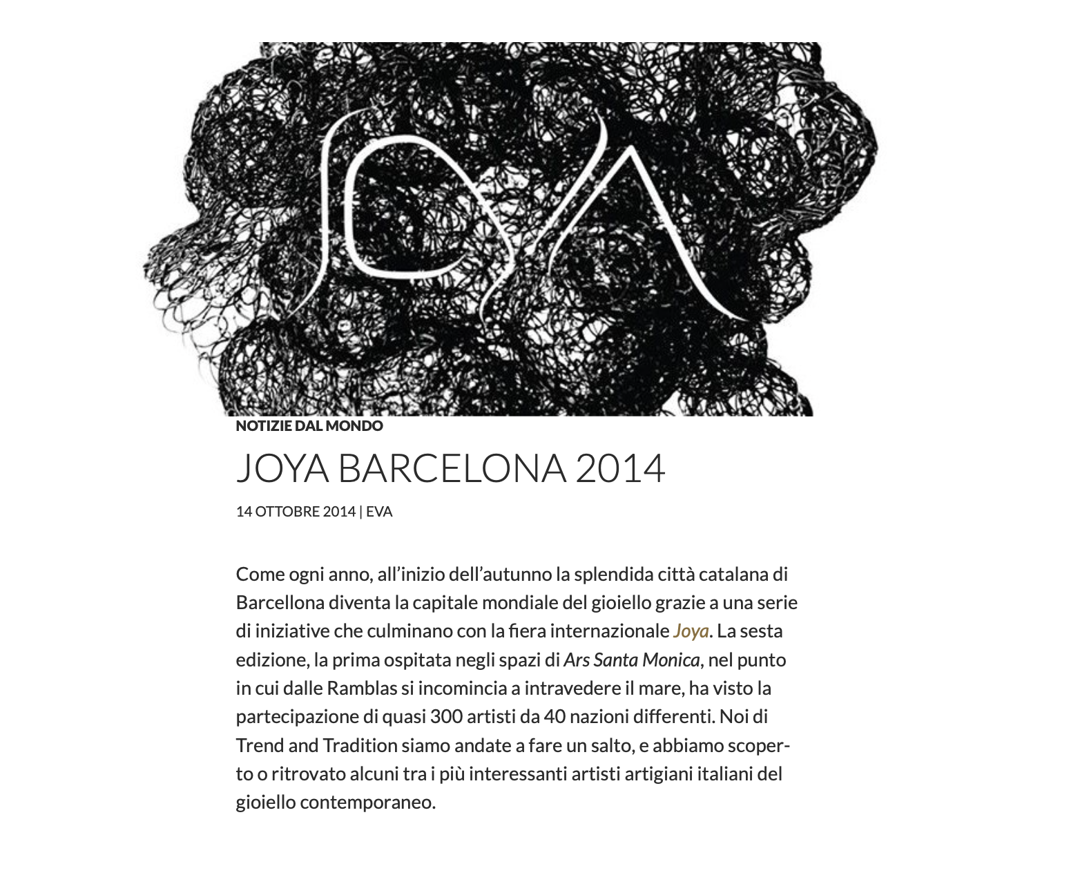 Joya Barcellona 2014