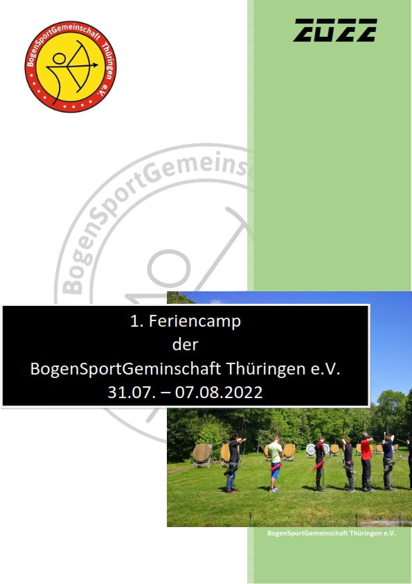 Ferien 2022   -   Feriencamp 31.07. - 07.08.2022