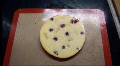 Tuto: Recette pour 1 génoise myrtille et kiwi