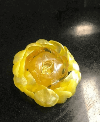 Recette fleur jaune en sucre