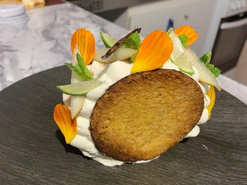 Les disques de poire vanillé pour 4 personnes