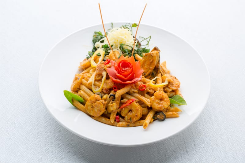 مكرونة جمبري