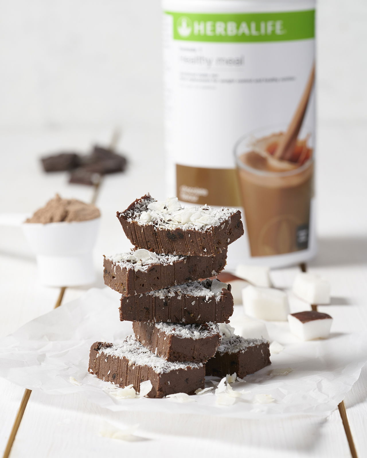 Chocolate and Coconut Protein Fudge