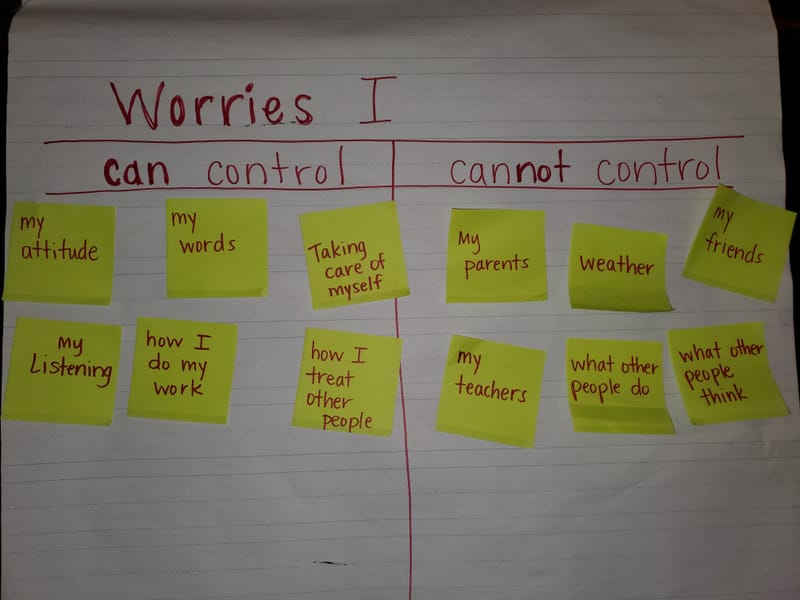 Worries I can and cannot control