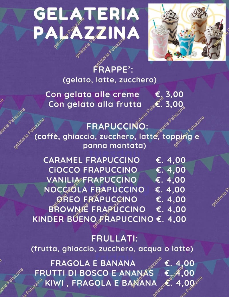 FRAPPE' - FRAPUCCINI - FRULLATI