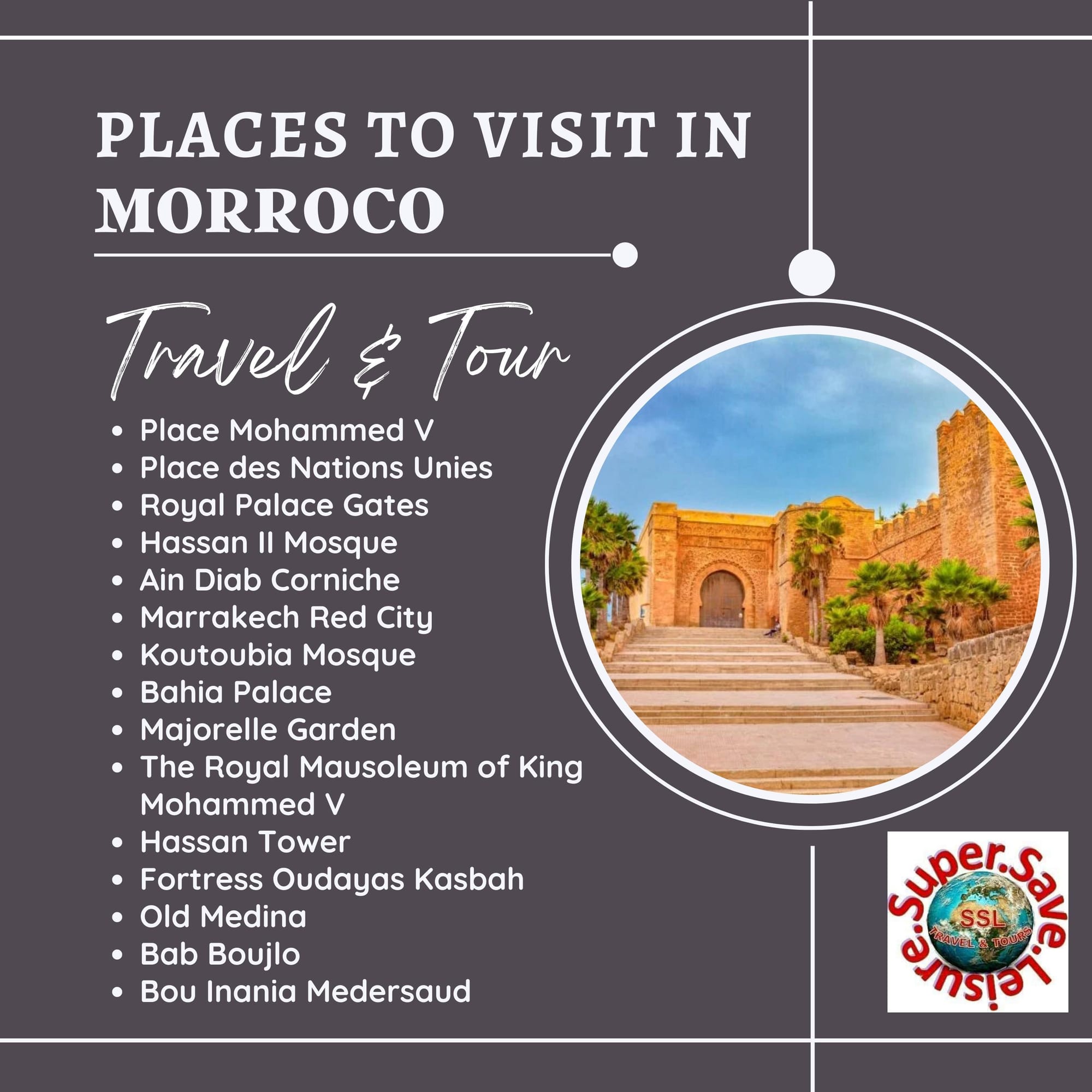 PLACES TO VISIT IN MORROCO