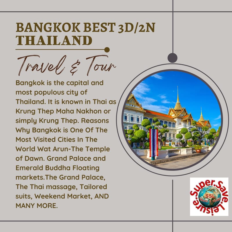 BANGKOK  BEST 3D/2N