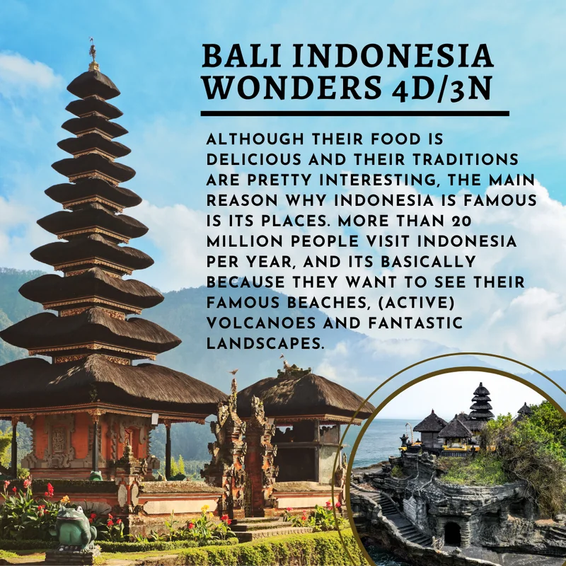 BALI INDONESIA WONDERS 3D/2N