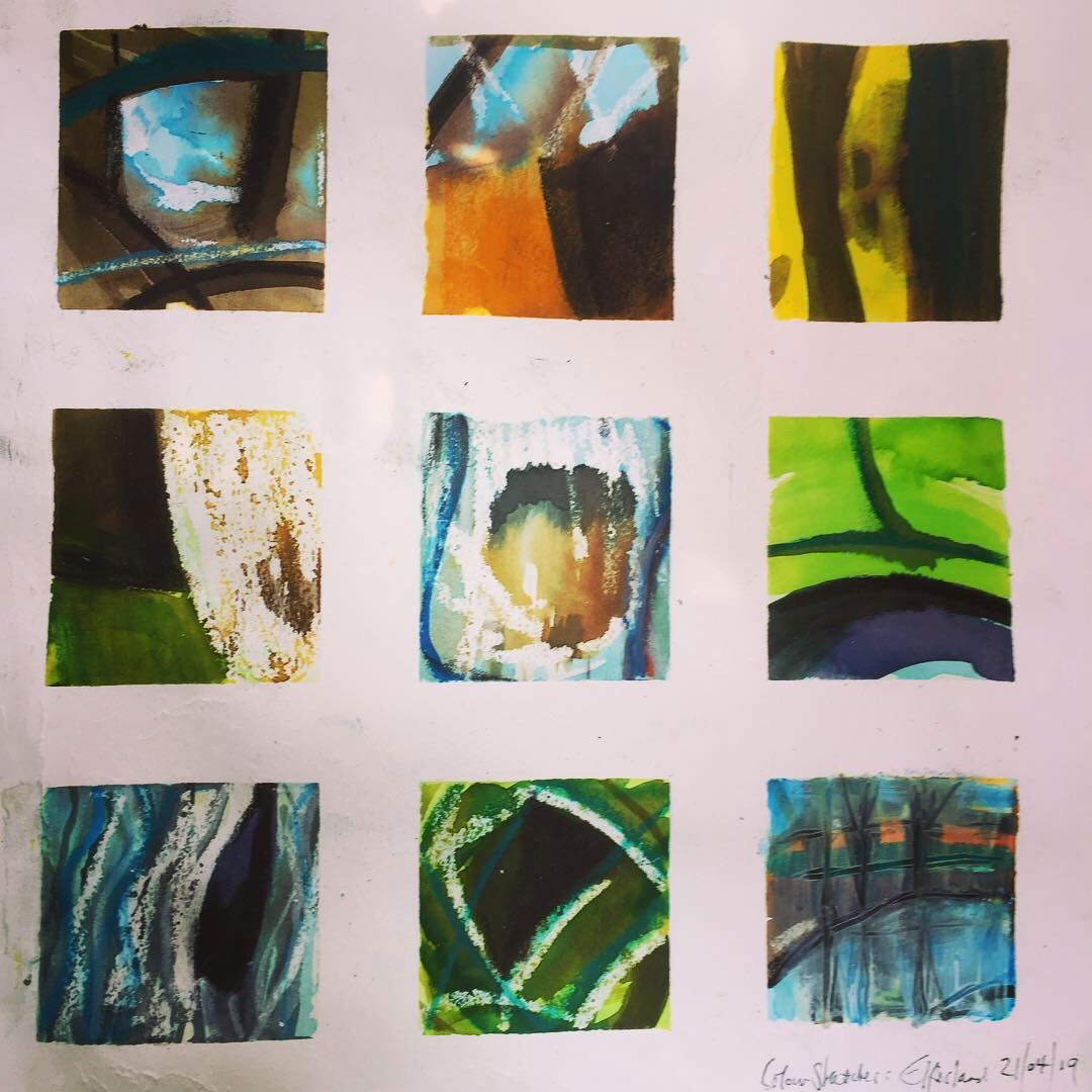 collectons for abstract landscapes, forest of Bowland