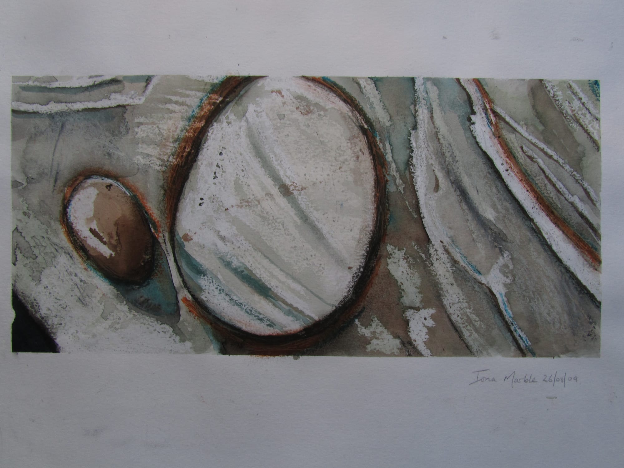 Iona marble pebble