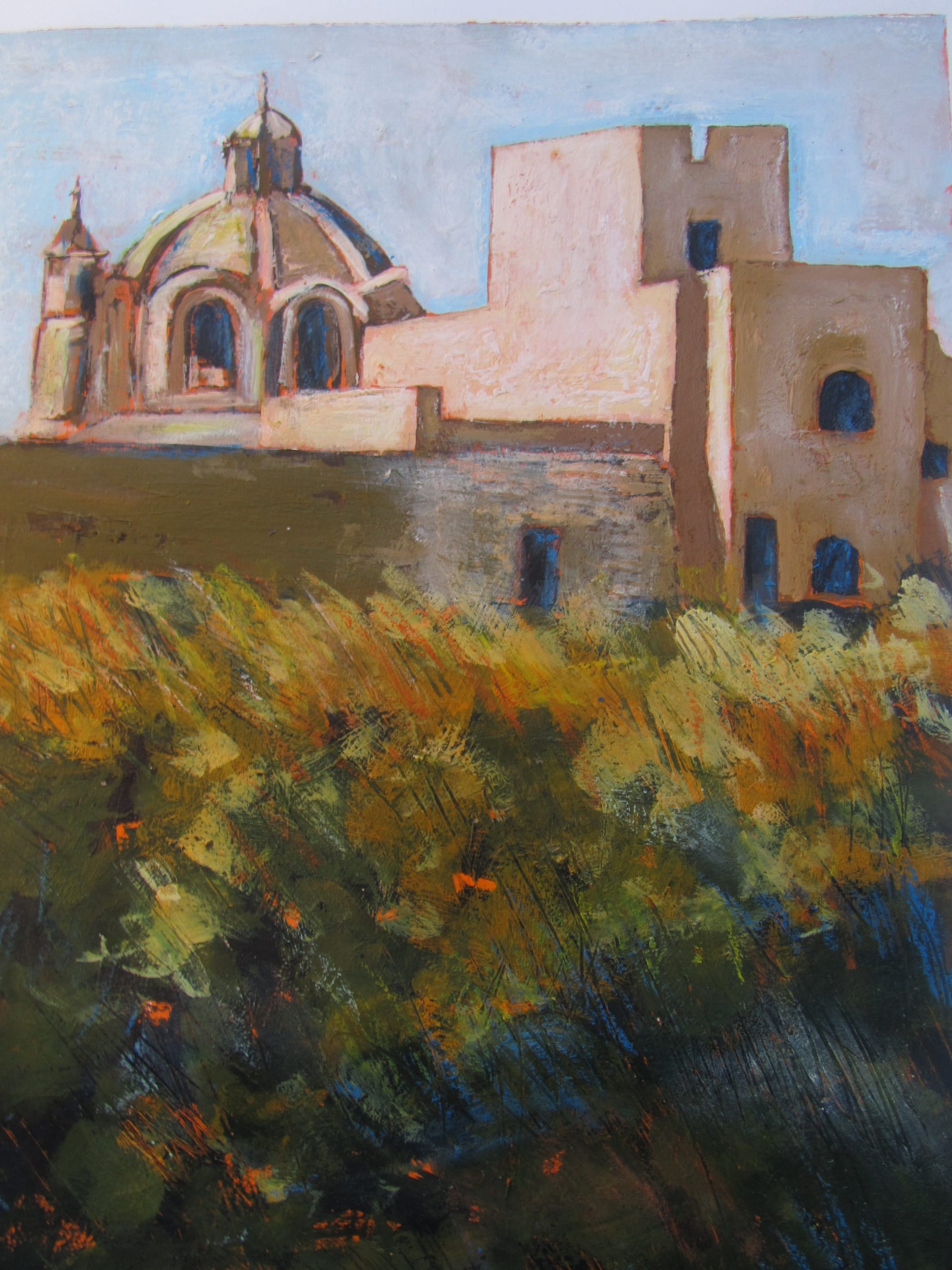 Balcony acrylic sketch Gozo