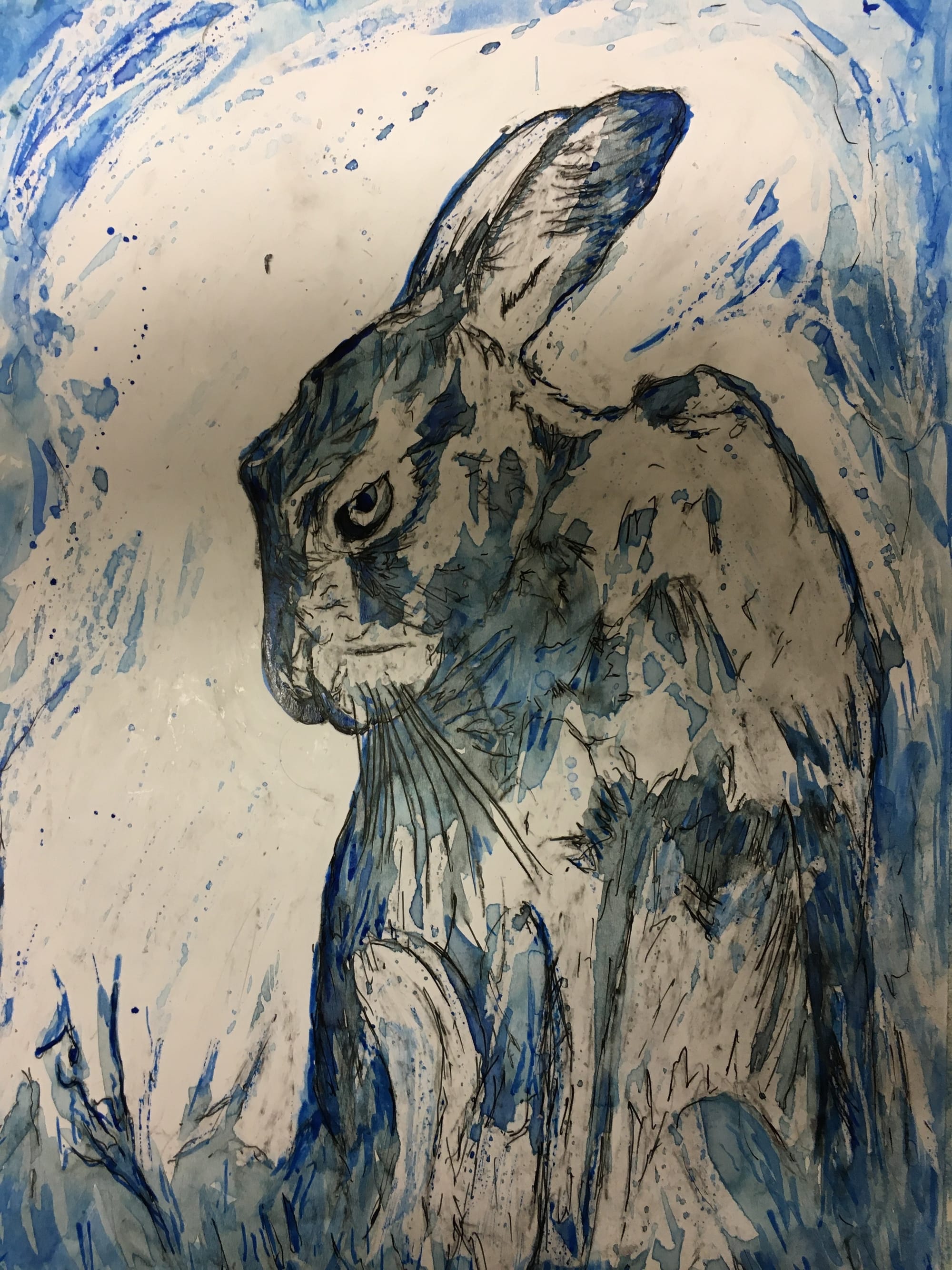 Hare - adult mixed media workshop