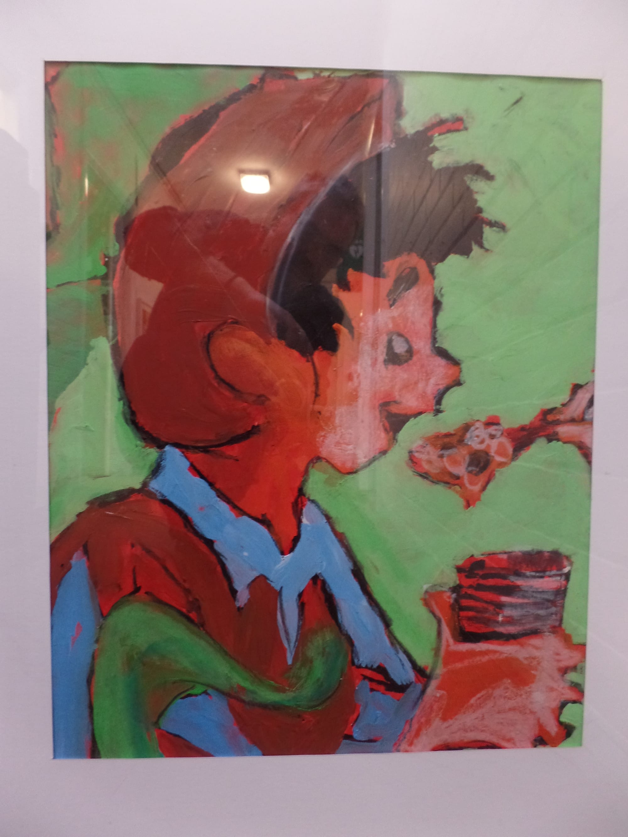Year 3 framed work following, Jack and beanstalk workshop