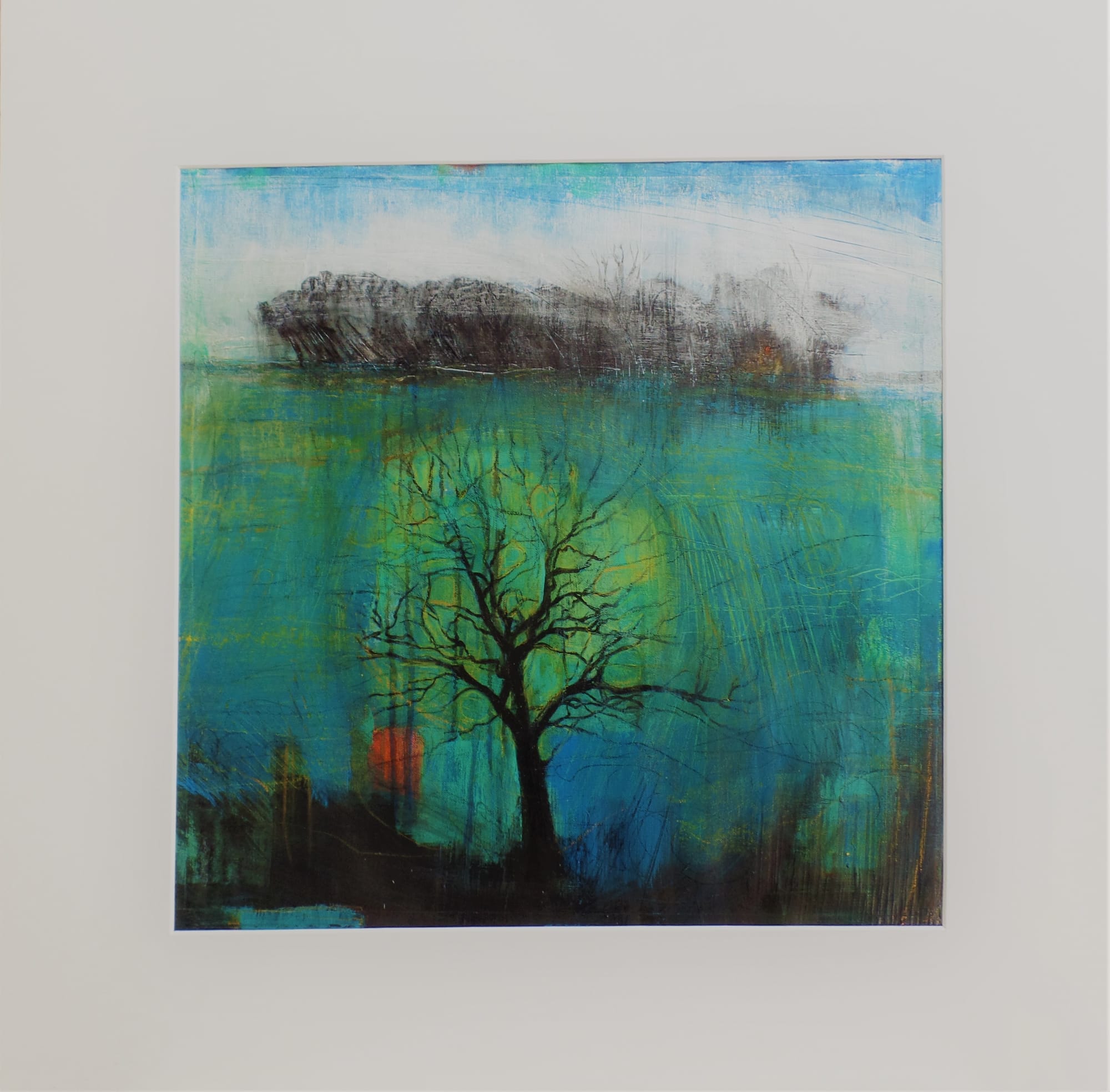 Oak. Field. Island (with Mount)
