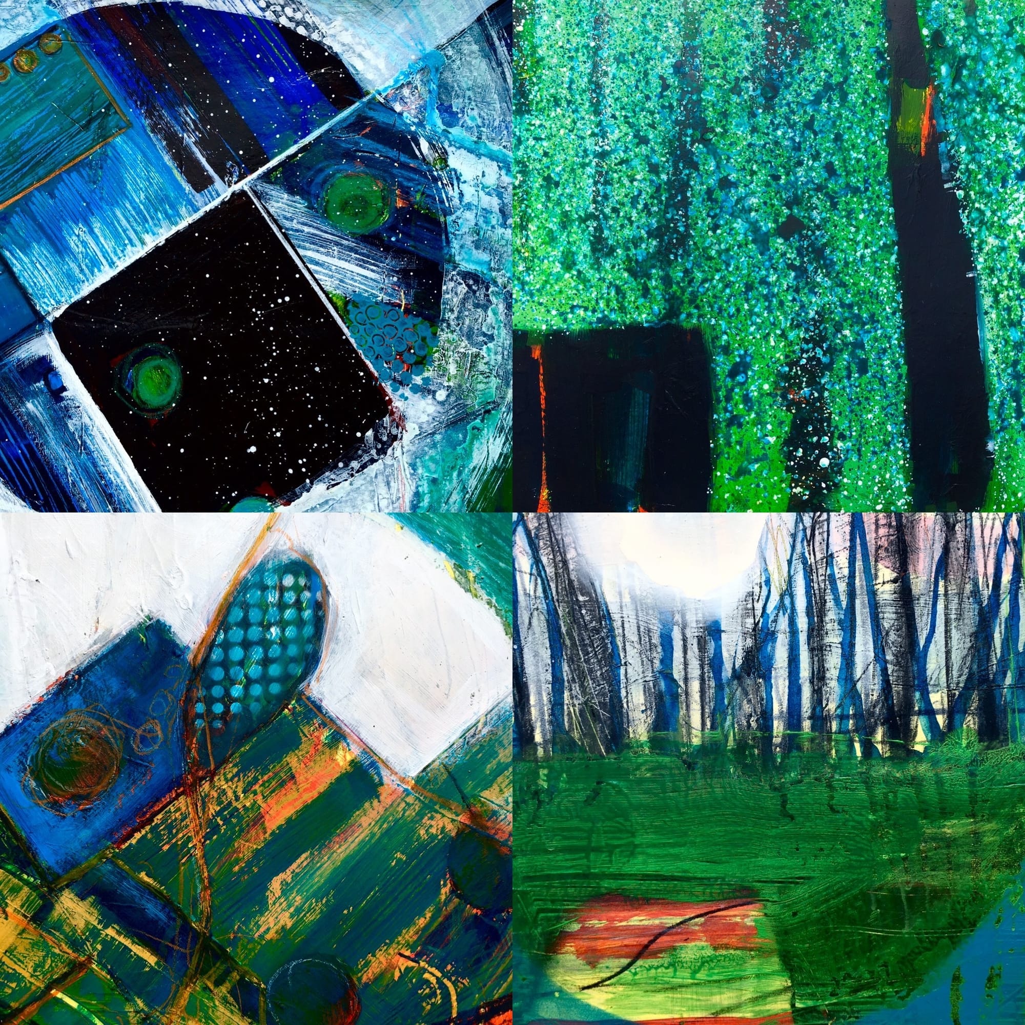 Acrylic and mixed field studies in March/April 2020