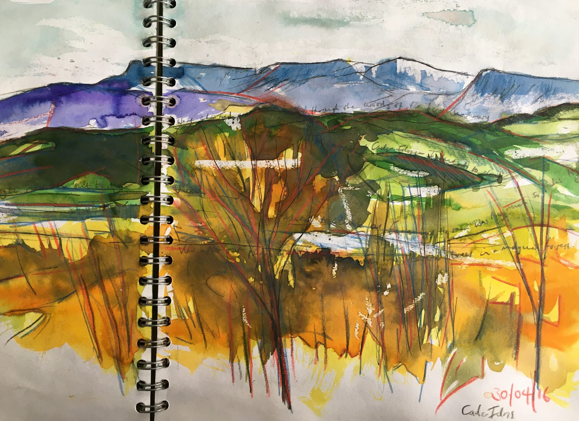 Below Cader Idris sketch