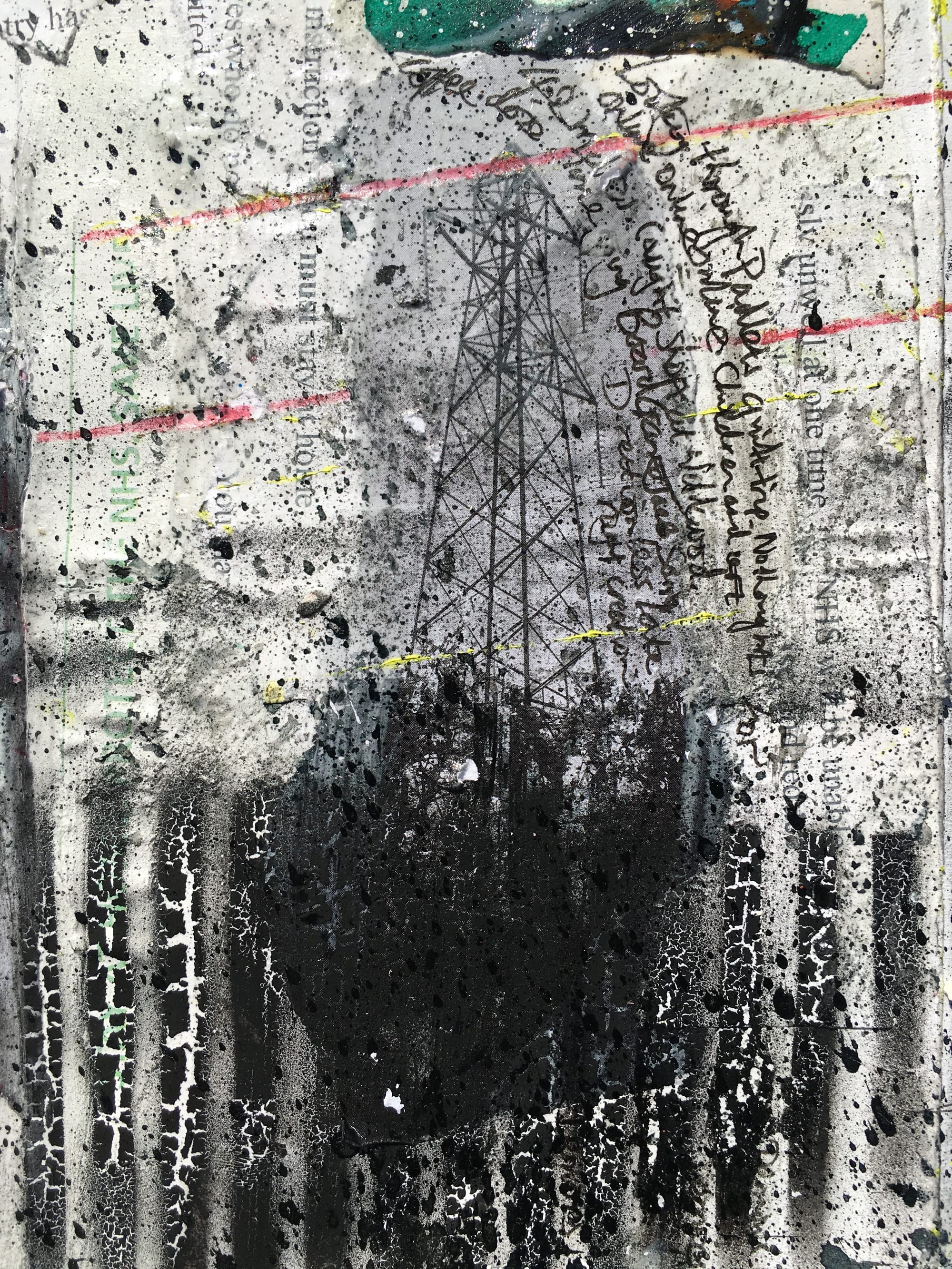 Detail from concertina lockdown sketchbook 5
