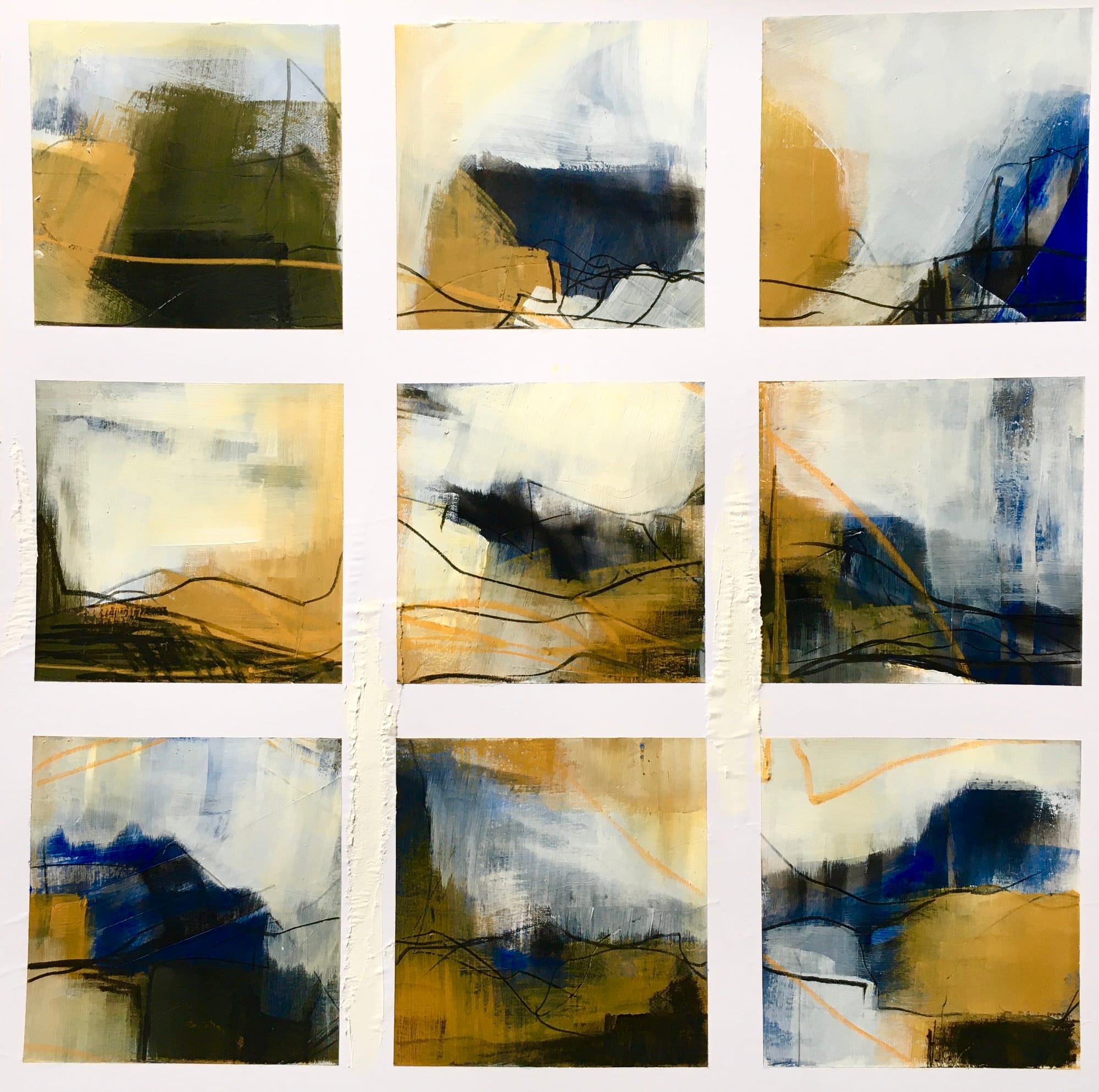 Nine Field Sketch Squares