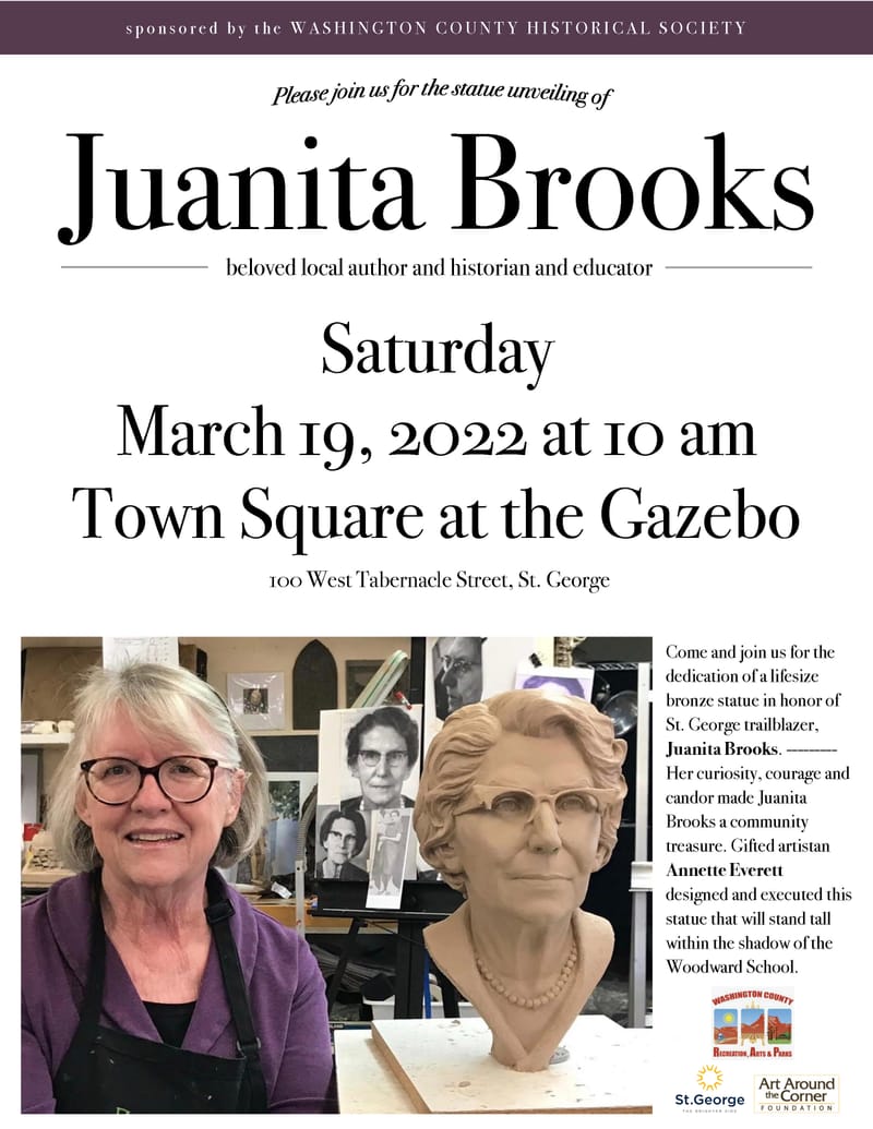 Dedication of Juanita Brooks Statue