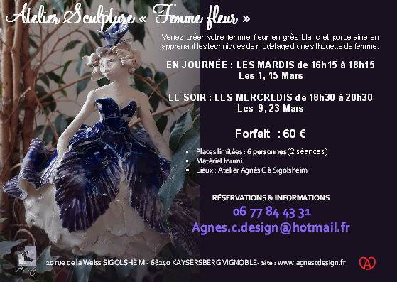 ATELIER CERAMIQUE "Femme Fleur"