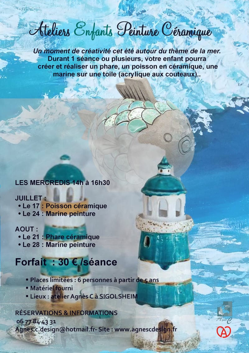 ATELIERS CREATIFS ENFANTS ETE 2024