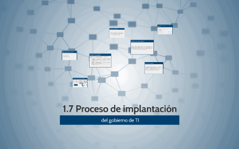 1.7-Proceso de implantación del gobierno de T.I.