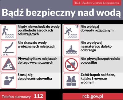 BEZPIECZNY WYPOCZYNEK NAD WODĄ