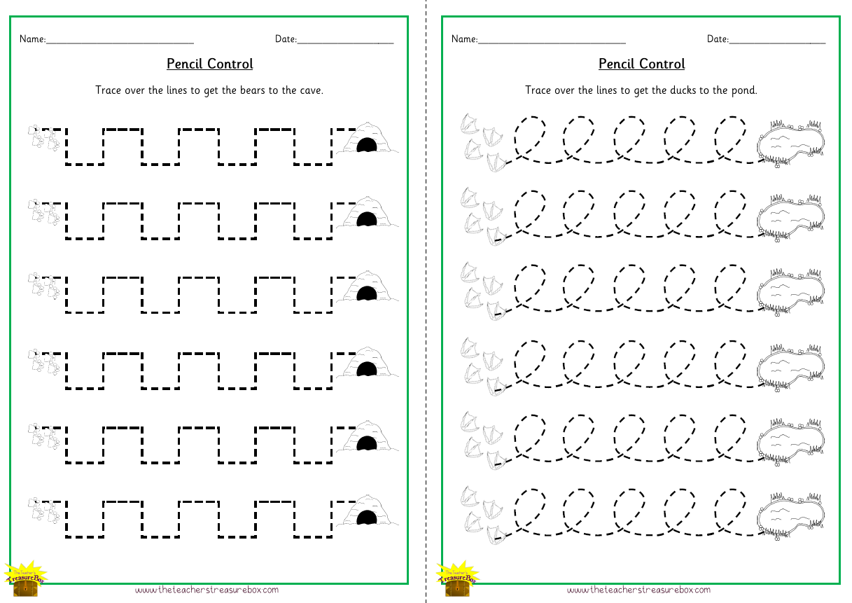 Pencil Control Worksheets