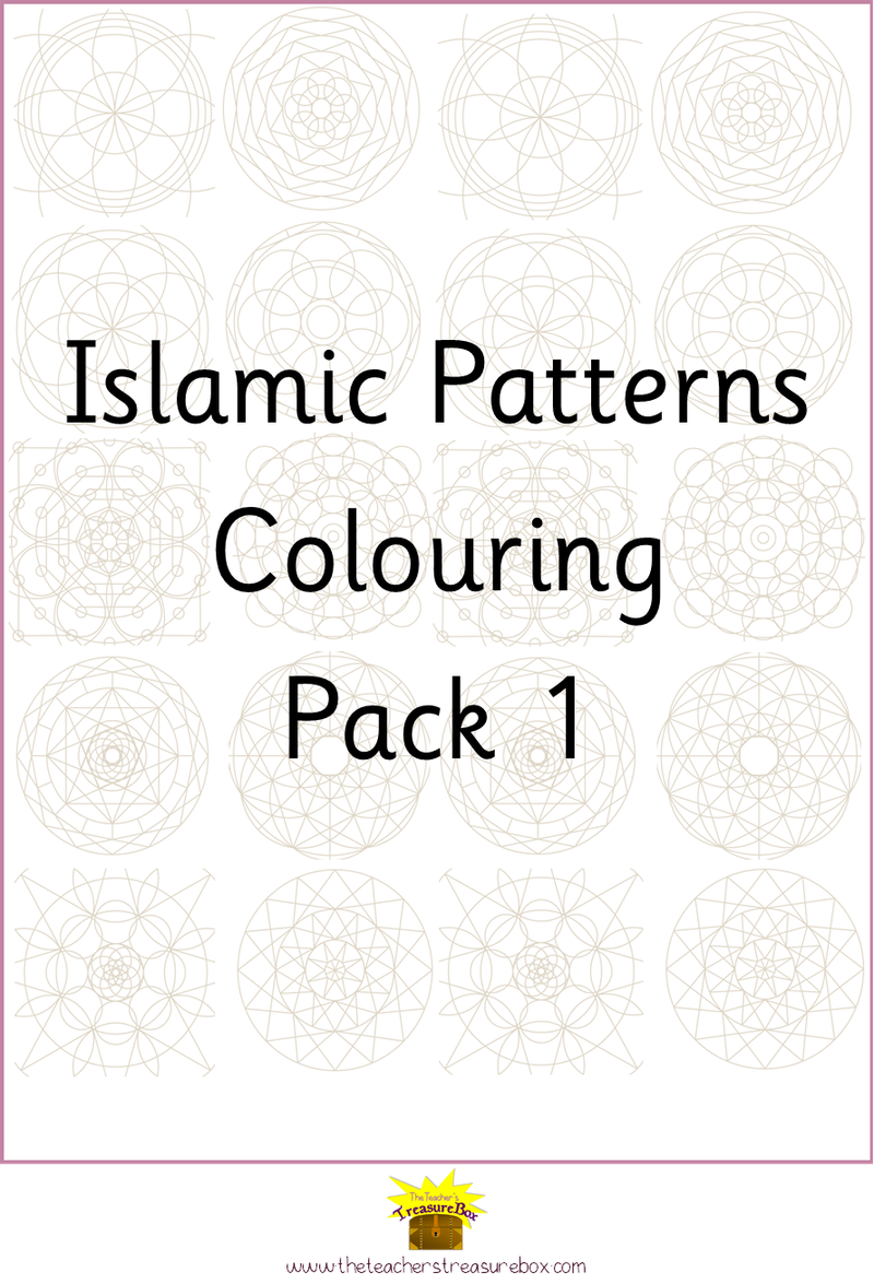 Islamic Art Colouring Sheets islamic-art-colouring-sheets