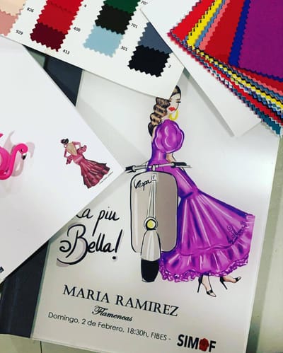 Maria Ramirez "No sabía que ponerme y me puse Flamencas".