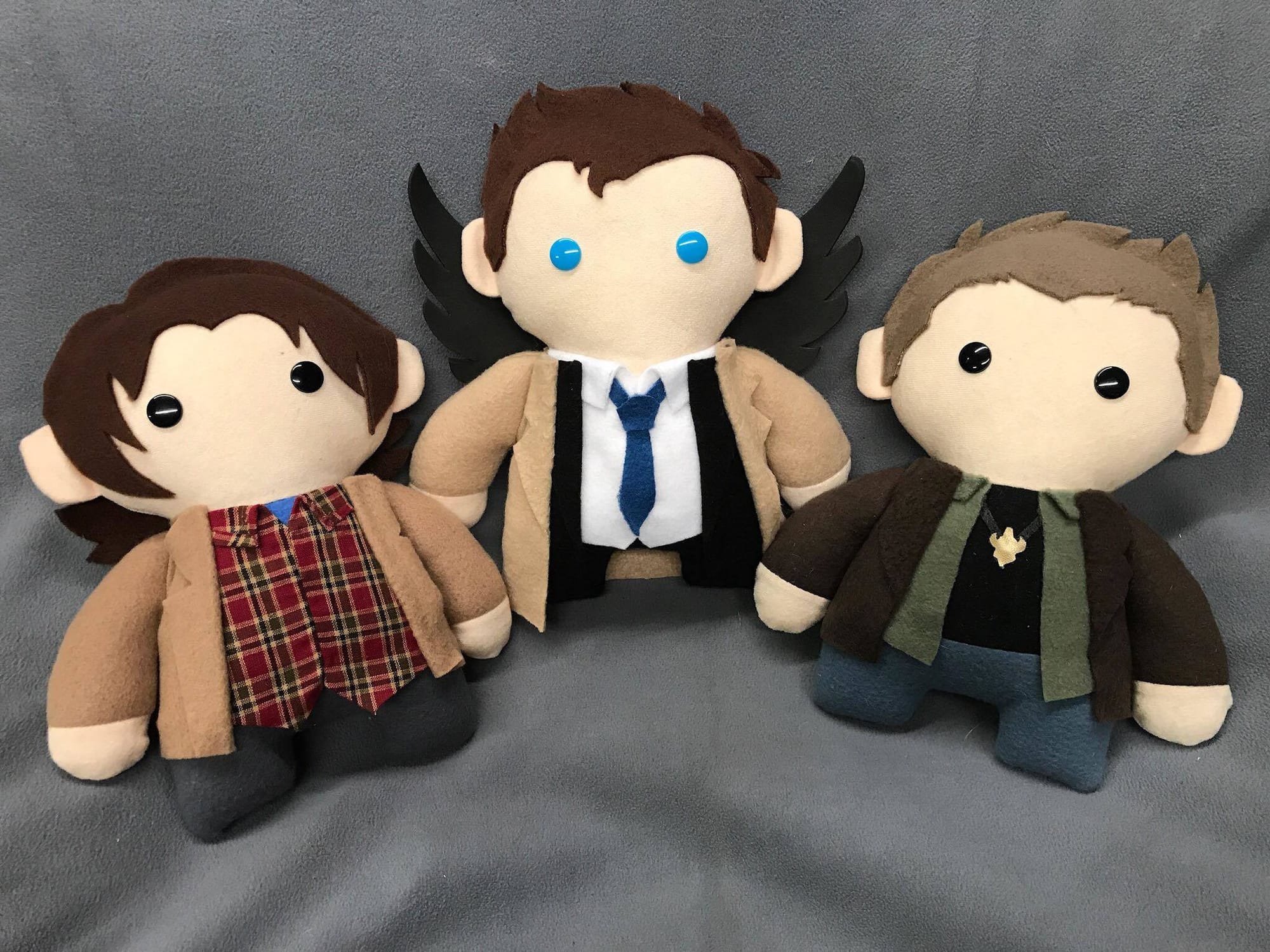 Sam, Castiel, Dean