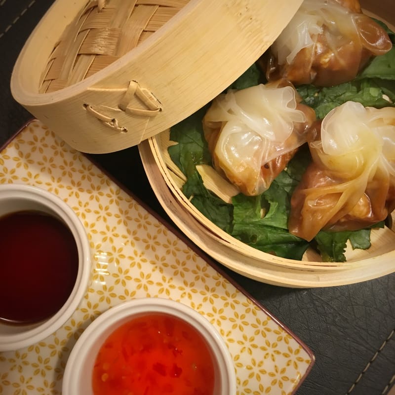 Dim Sum de Pollo Agridulce