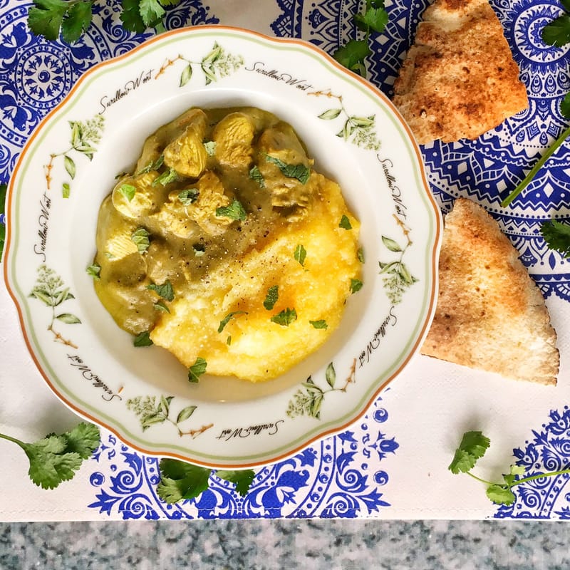 Pollo Verde Estilo hindú