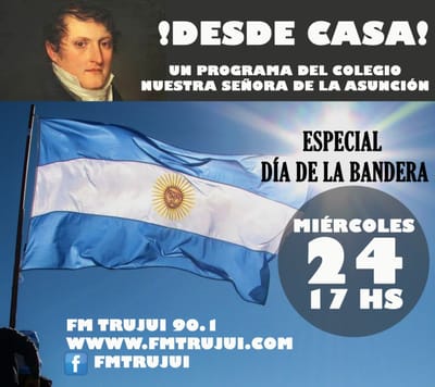 La Bandera y los Alumnos de 4to