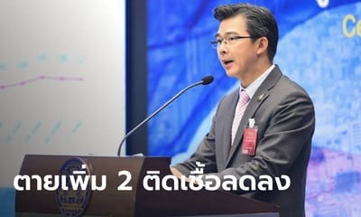 สถานการณ์โควิด-19 ในไทย เสียชีวิตเพิ่ม 2 ราย ยอดผู้ป่วยสะสม 2,579 ราย