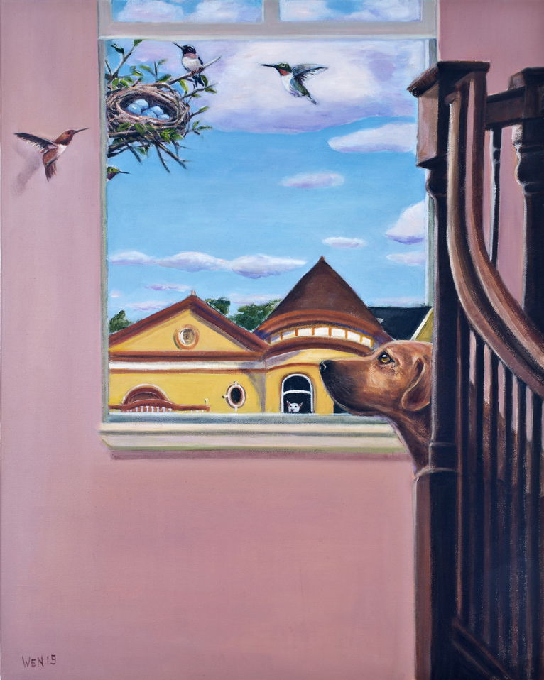 Ted Wen文桂川: Bird Nest :  Dog