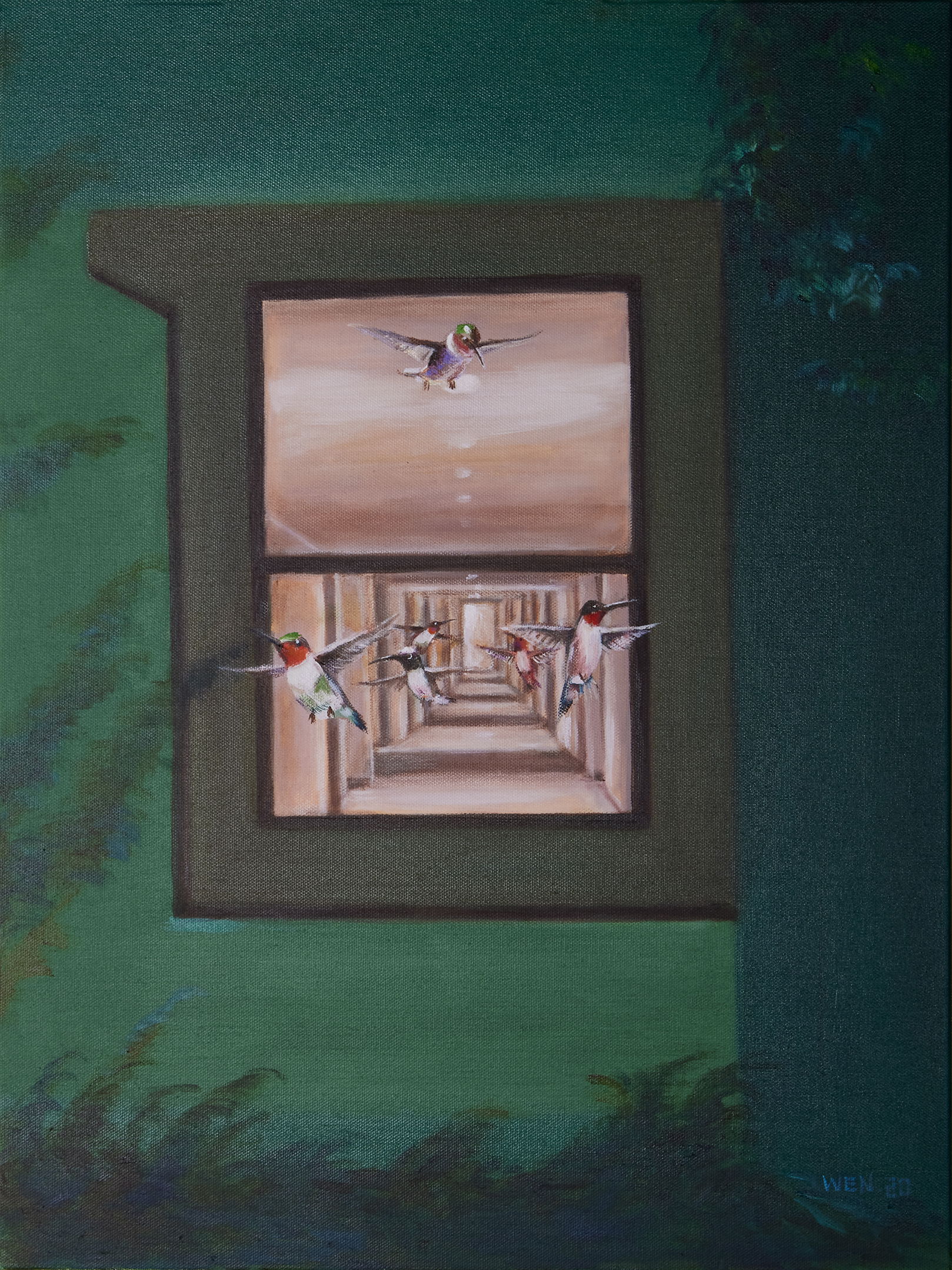 Ted Wen文桂川: Hummingbirds: Hallway