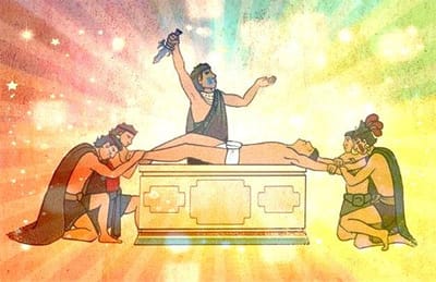 LA ANTIGUA RELIGIÓN; no siempre hubo sacrificios humanos...