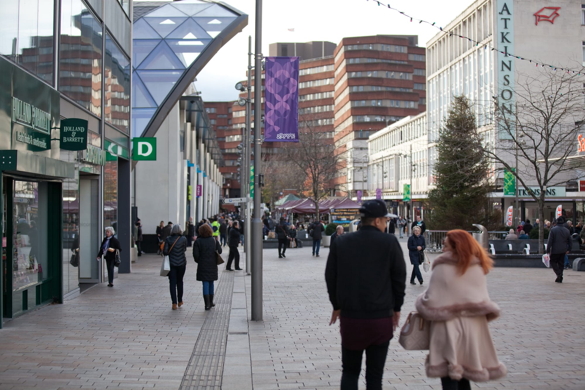 City centre footfall