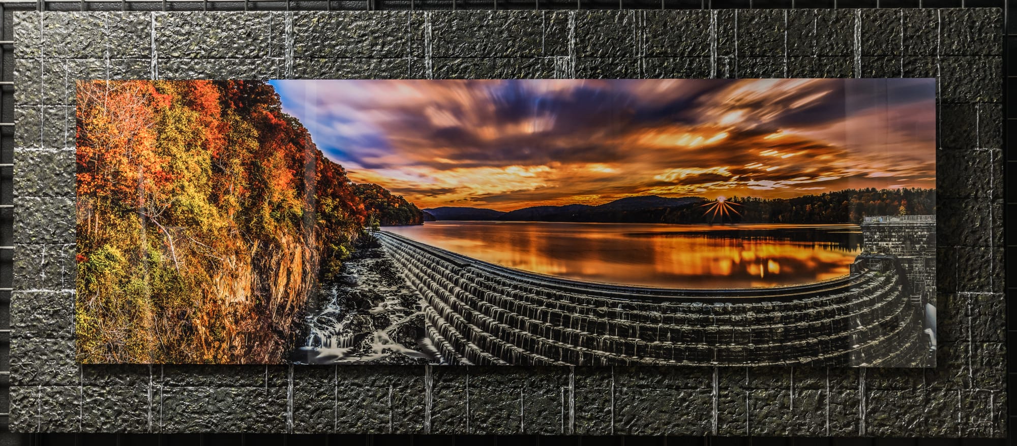 LAKE ON FIRE ~2018~ 30"x60" (---SOLD---)