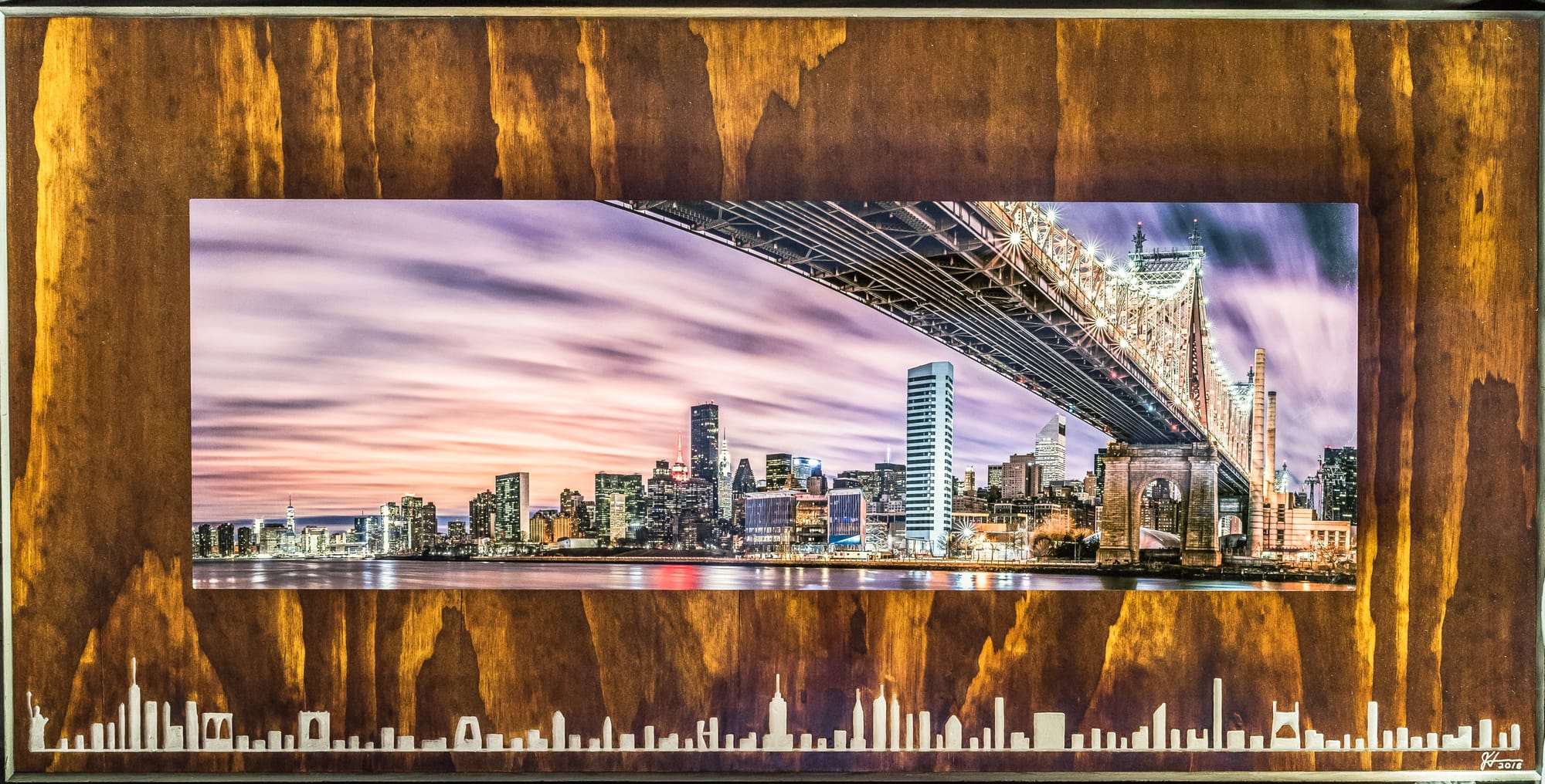 SKYLINES ~2017~ 24"x48" (---SOLD---)