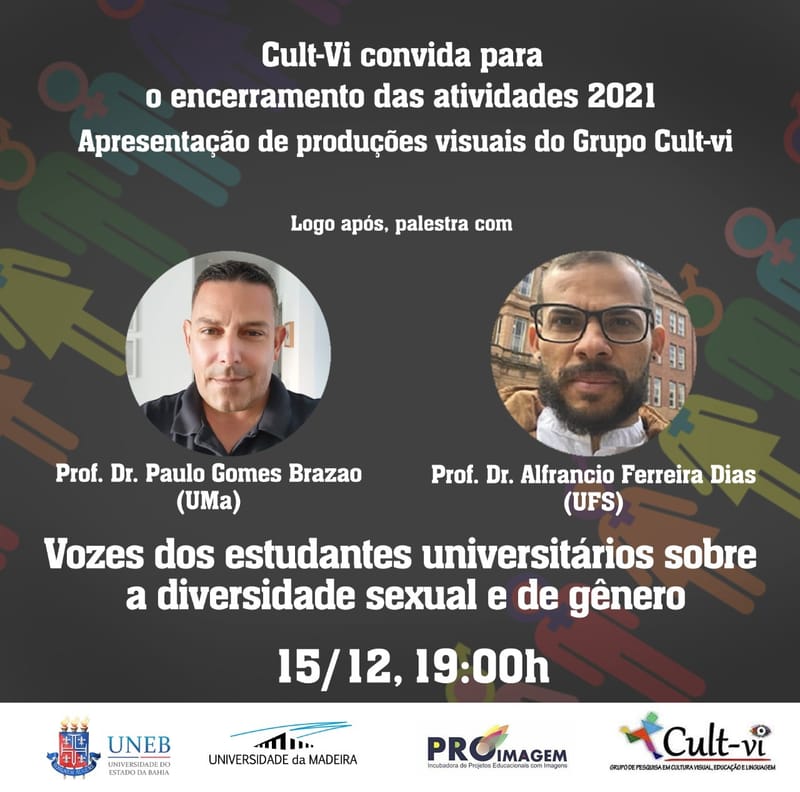 ENCERRAMENTO DAS ATIVIDADES DO CULT-VI 2021 -  WEBCONFERÊNCIA PARA A APRESENTAÇÃO DOS RESULTADOS DO PROJETO VEUDSG