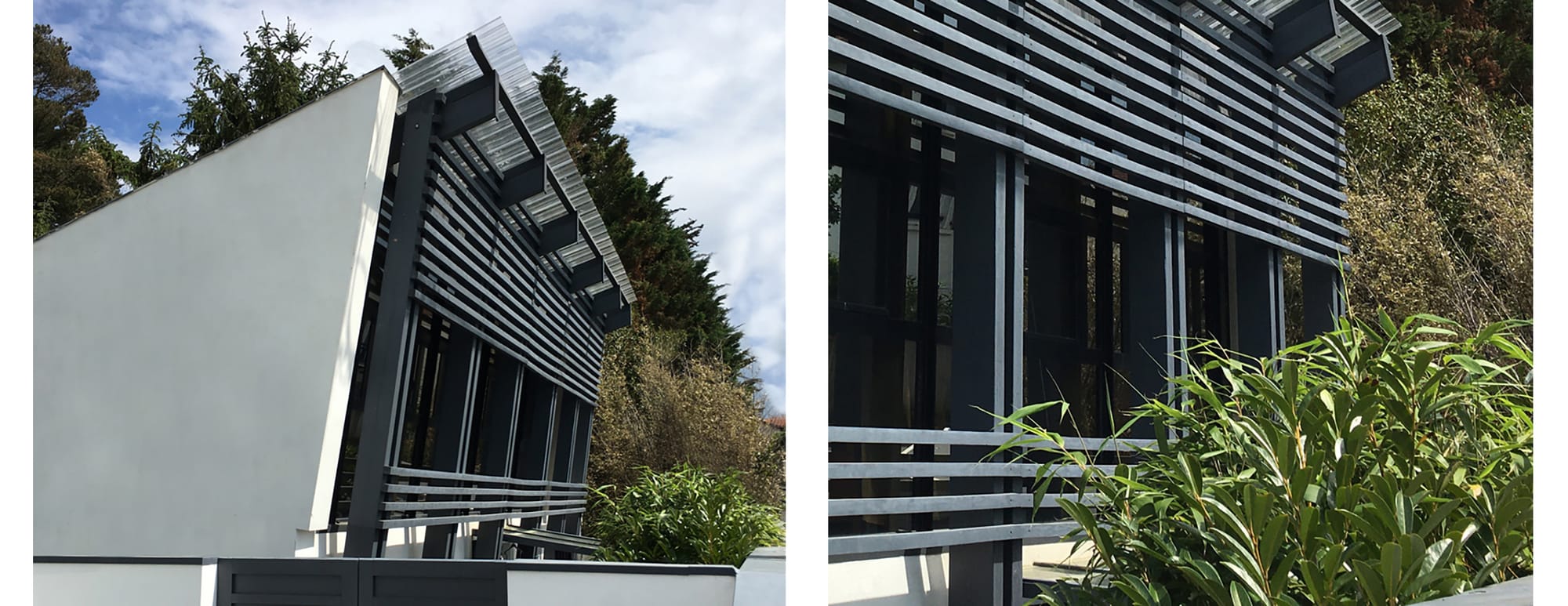 Maison de ville contemporaine, sur une parcelle exigüe