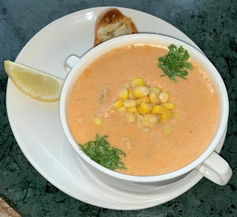 شوربة الدجاج بالذرة - Corn With Chicken Soup